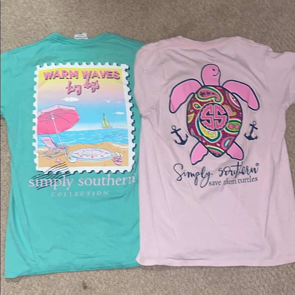 Bundle of 2 Simply Southern T-Shirts